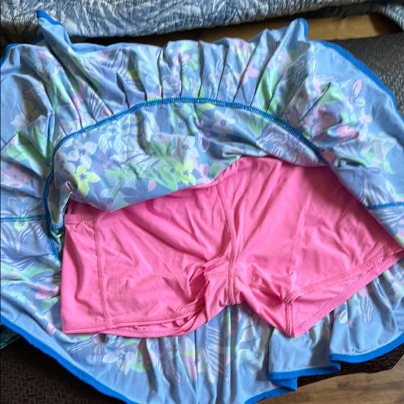 Floral Blue Skirt - Picture 3 of 6